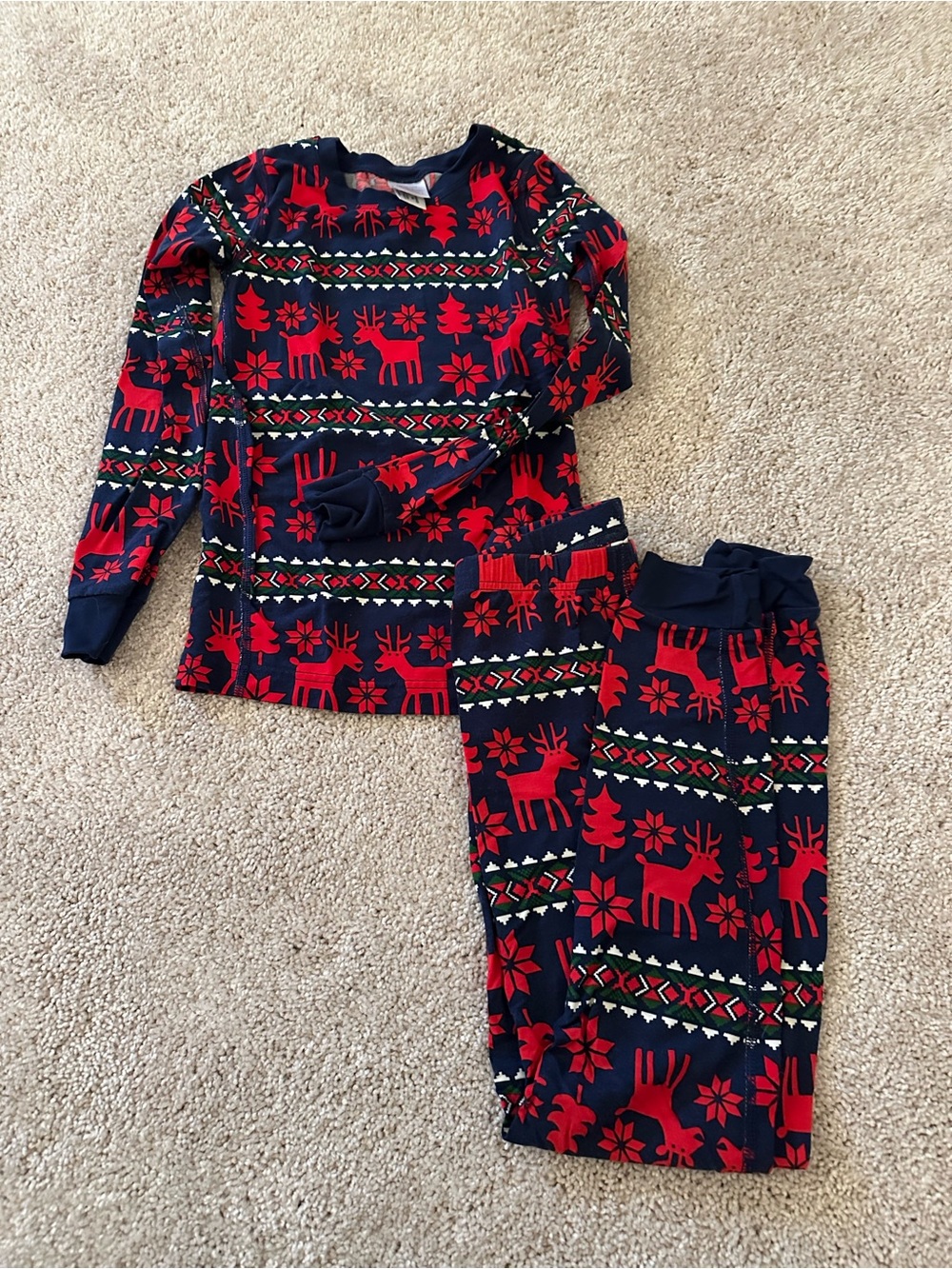Hanna Andersson Reindeer Holiday Pajama Set